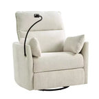 Fauteuil inclinable, pivotant et berçant Julius 38 Power Nursery avec port USB | HULALA HOME