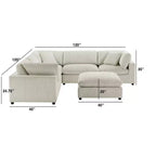 Canapé modulaire 6 pièces Casella Comfort Pointe