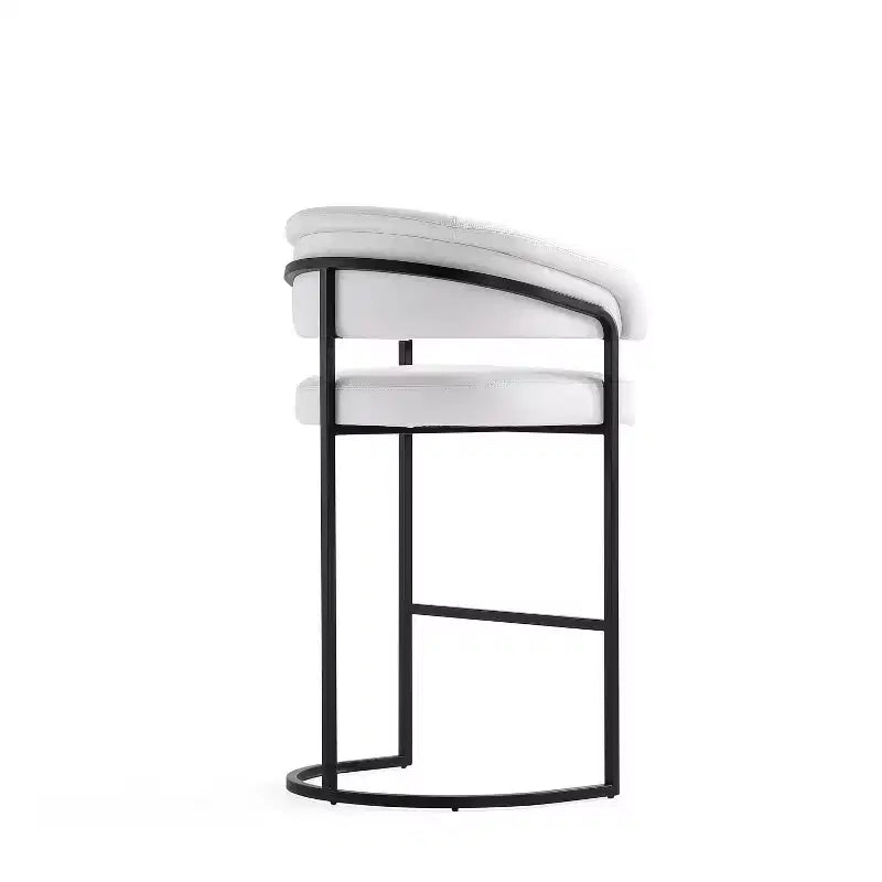 Tabouret de bar moderne en similicuir Augusta de Manhattan Comfort
