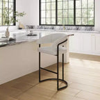 Tabouret de bar moderne en similicuir Augusta de Manhattan Comfort