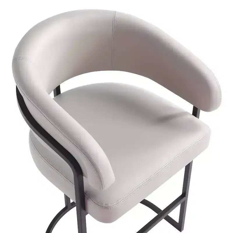 Tabouret de bar moderne en similicuir Augusta de Manhattan Comfort