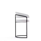 Lot de 2 tabourets de bar à hauteur de comptoir modernes rembourrés en similicuir Augusta de Manhattan Comfort