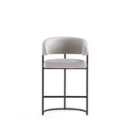 Lot de 2 tabourets de bar à hauteur de comptoir modernes rembourrés en similicuir Augusta de Manhattan Comfort