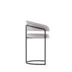 Lot de 2 tabourets de bar à hauteur de comptoir modernes rembourrés en similicuir Augusta de Manhattan Comfort