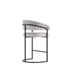 Lot de 2 tabourets de bar à hauteur de comptoir modernes rembourrés en similicuir Augusta de Manhattan Comfort
