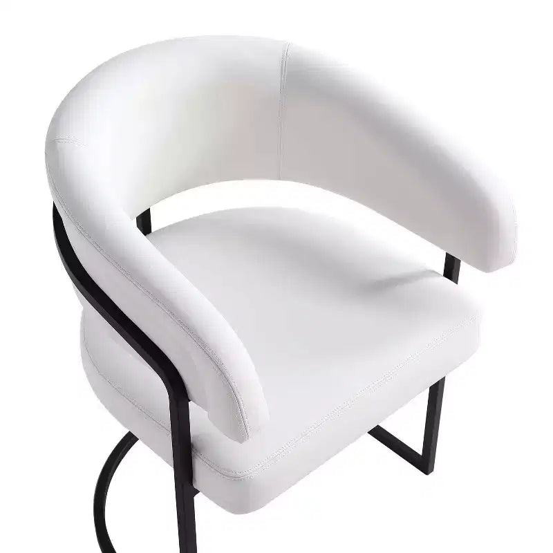 Manhattan Comfort Lot de 2 Chaises de Salle à Manger Modernes Capitonnées en Similicuir Augusta