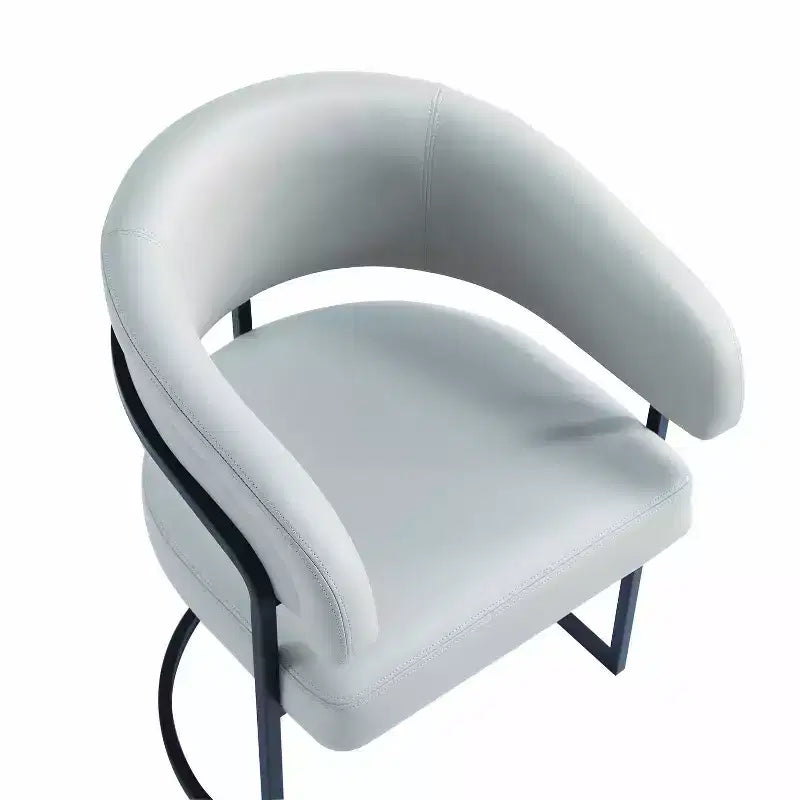 Manhattan Comfort Lot de 2 Chaises de Salle à Manger Modernes Capitonnées en Similicuir Augusta
