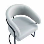 Manhattan Comfort Lot de 2 Chaises de Salle à Manger Modernes Capitonnées en Similicuir Augusta