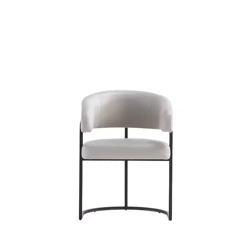 Manhattan Comfort Lot de 2 Chaises de Salle à Manger Modernes Capitonnées en Similicuir Augusta