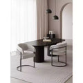 Manhattan Comfort Set of 2 Augusta Modern Leatherette Upholstered Dining Chairs
