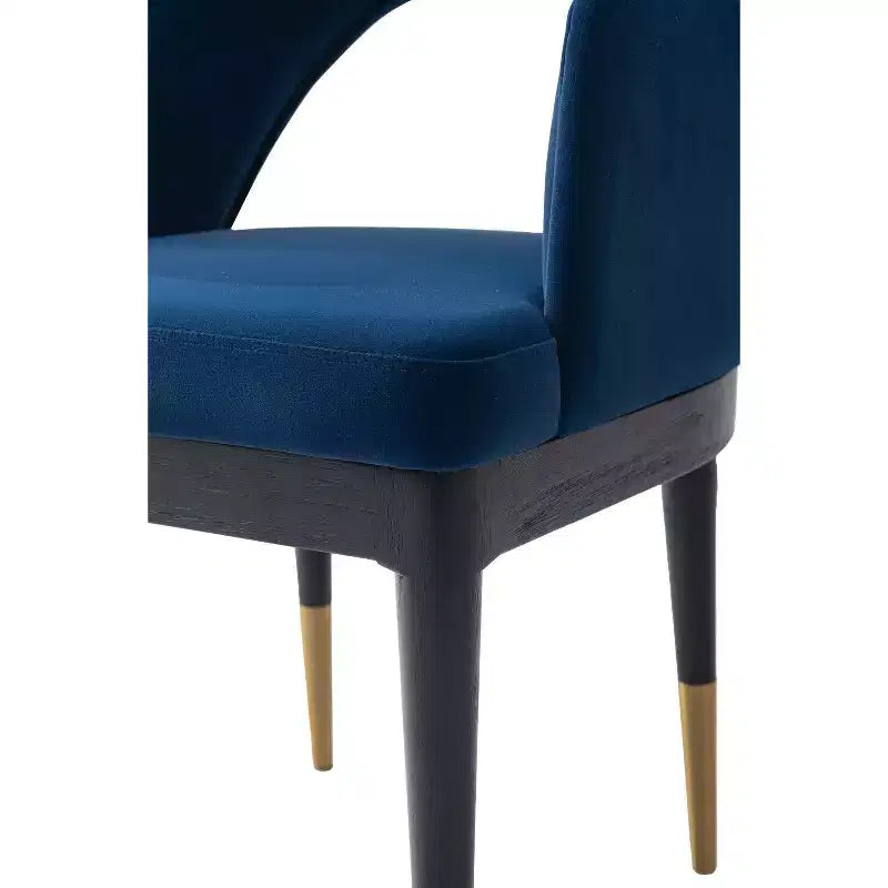 Fauteuil de salle à manger moderne Carrington en velours, par Manhattan Comfort