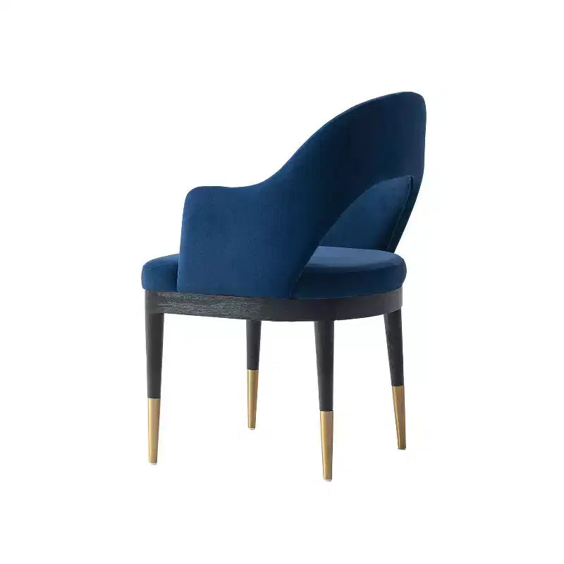 Fauteuil de salle à manger moderne Carrington en velours, par Manhattan Comfort