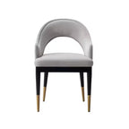 Fauteuil de salle à manger moderne Carrington en velours, par Manhattan Comfort