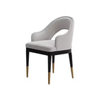 Fauteuil de salle à manger moderne Carrington en velours, par Manhattan Comfort