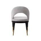Fauteuil de salle à manger moderne Carrington en velours, par Manhattan Comfort