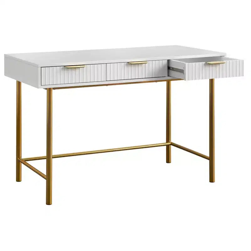 Lifestorey Bureau Russo 3 tiroirs Moderne Chic