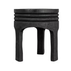 Table d'appoint sculptée en bois "Maison d'Histoires"