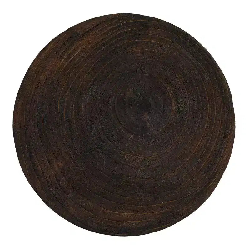 Table d'appoint sculptée en bois "Maison d'Histoires"