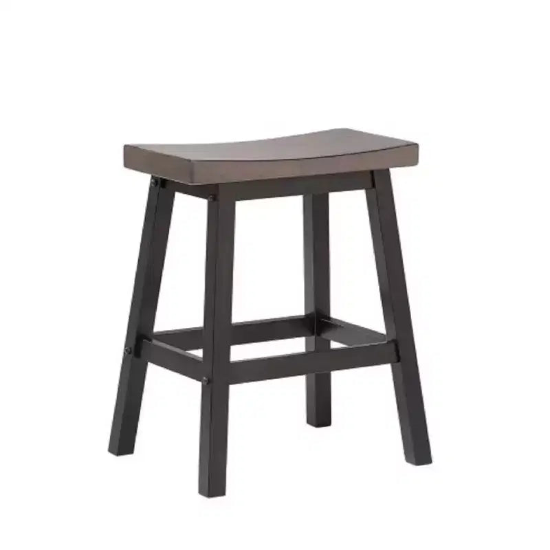 Brassex Lot de 2 tabourets de bar hauteur comptoir Ashanti
