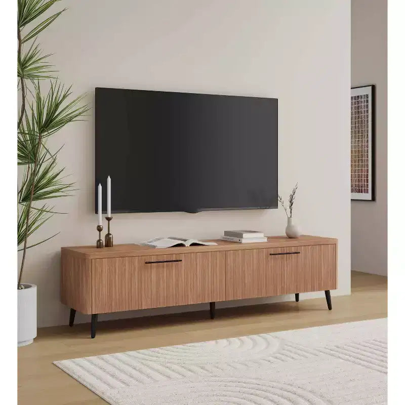 Meuble TV Jodie 68.9 Manhattan Comfort pour téléviseurs jusqu'à 60 po avec 2 tiroirs