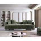 Canapé d'angle Manhattan Comfort Verandah moderne en chenille, 284 cm