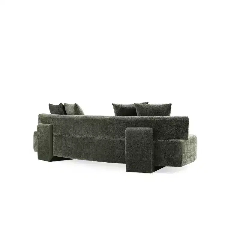 Canapé d'angle Manhattan Comfort Verandah moderne en chenille, 284 cm