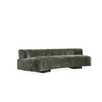 Canapé d'angle Manhattan Comfort Verandah moderne en chenille, 284 cm