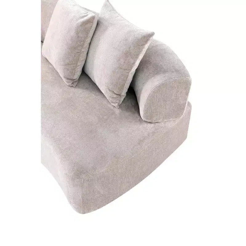 Canapé d'angle Manhattan Comfort Verandah moderne en chenille, 284 cm