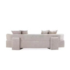 Canapé d'angle Manhattan Comfort Verandah moderne en chenille, 284 cm