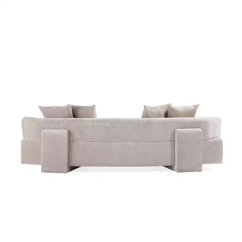 Canapé d'angle Manhattan Comfort Verandah moderne en chenille, 284 cm