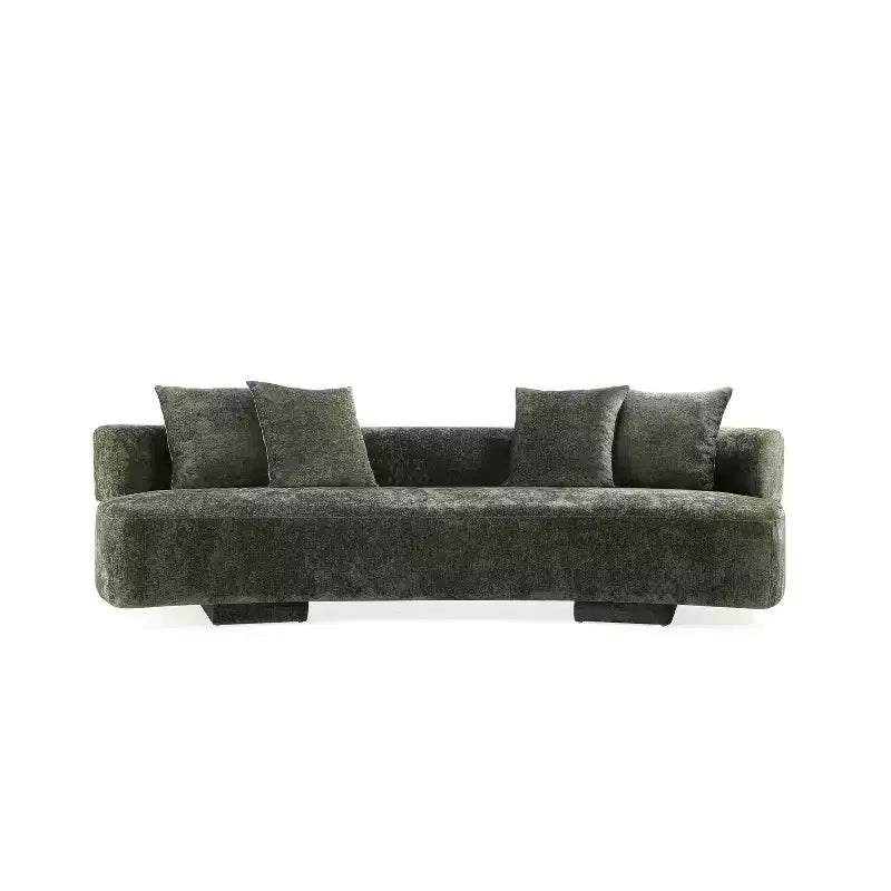 Canapé d'angle Manhattan Comfort Verandah moderne en chenille, 284 cm