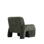 Chaise d'appoint moderne rembourrée en chenille Verandah Manhattan Comfort