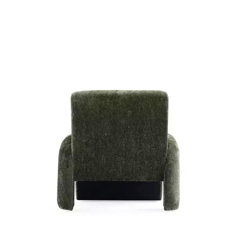 Chaise d'appoint moderne rembourrée en chenille Verandah Manhattan Comfort