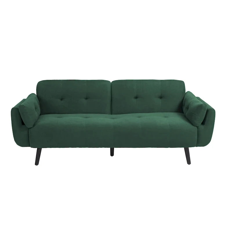 Canapé futon convertible dossier inclinable réglable lit de repos