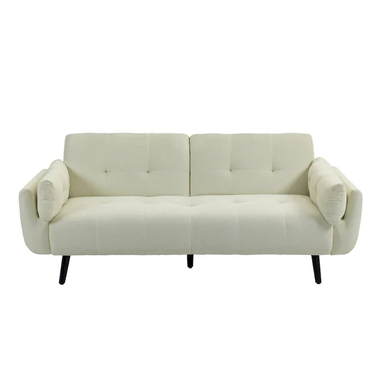 Canapé futon convertible dossier inclinable réglable lit de repos