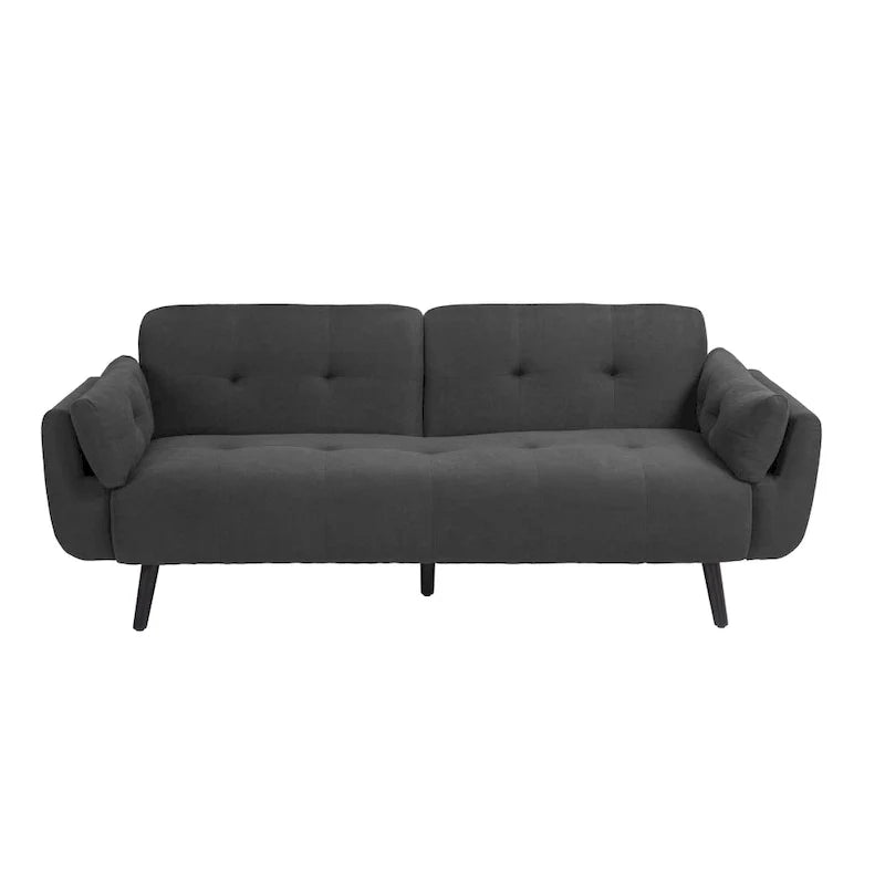 Canapé futon convertible dossier inclinable réglable lit de repos