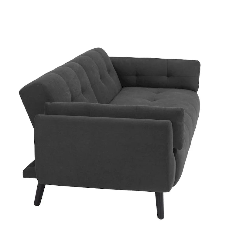 Canapé futon convertible dossier inclinable réglable lit de repos
