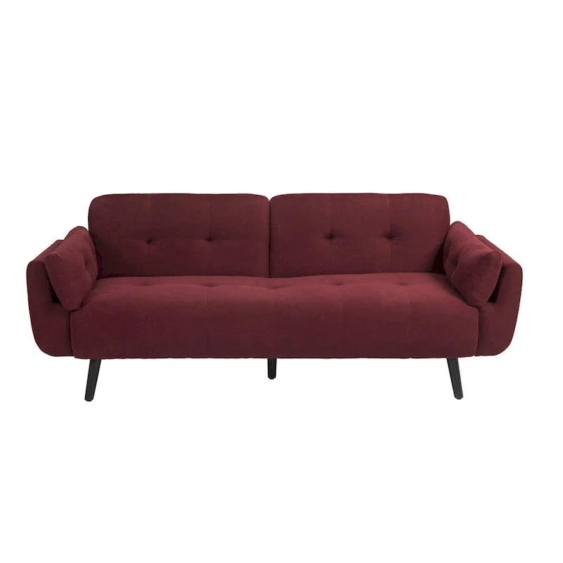 Canapé futon convertible dossier inclinable réglable lit de repos