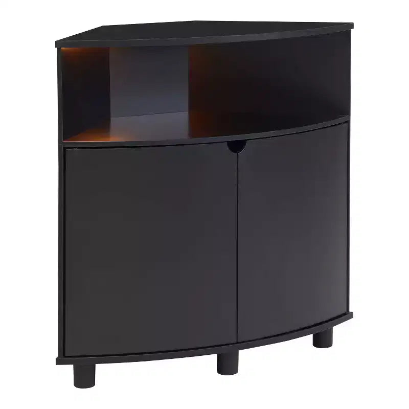 Meuble d'angle d'appoint Oahu miBasics avec lumières LED