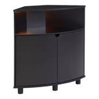 Meuble d'angle d'appoint Oahu miBasics avec lumières LED
