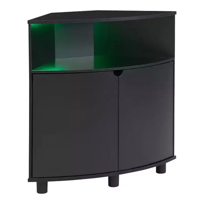 Meuble d'angle d'appoint Oahu miBasics avec lumières LED