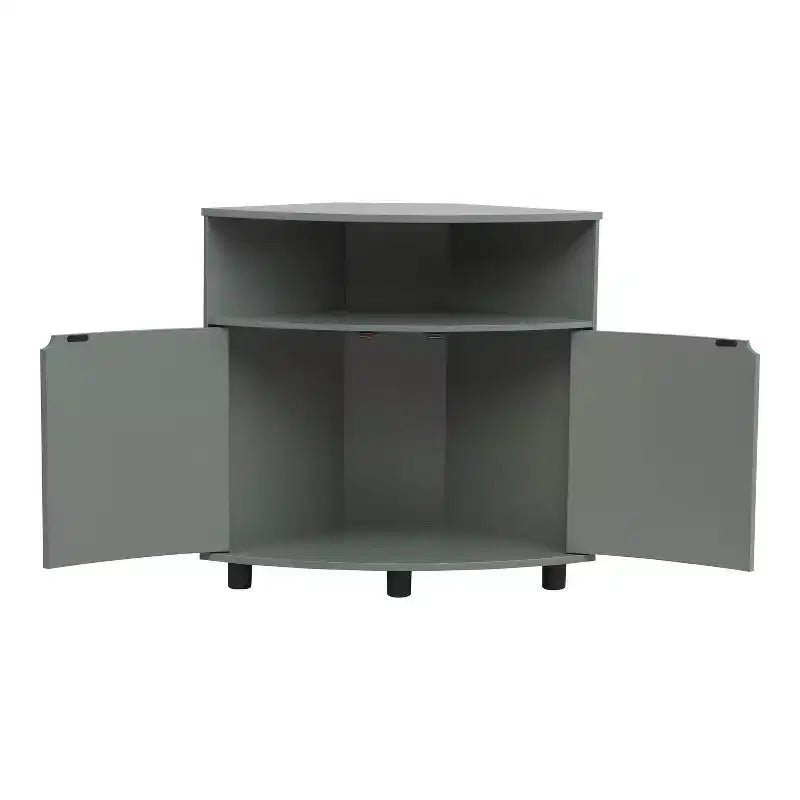 Meuble d'angle d'appoint Oahu miBasics avec lumières LED