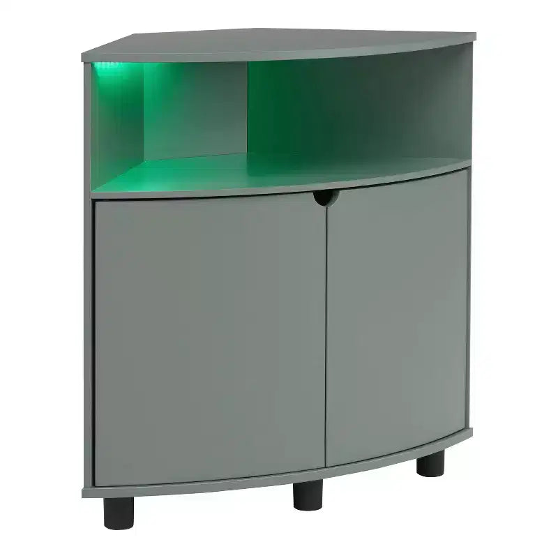 Meuble d'angle d'appoint Oahu miBasics avec lumières LED