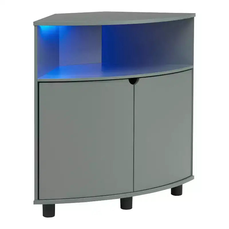 Meuble d'angle d'appoint Oahu miBasics avec lumières LED