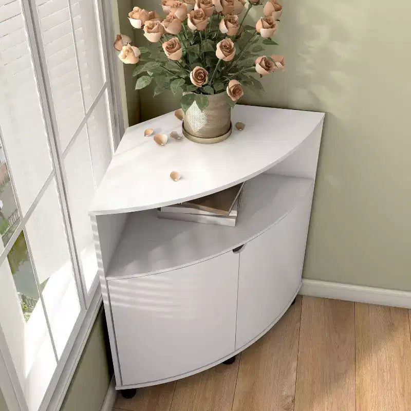 Meuble d'angle d'appoint Oahu miBasics avec lumières LED