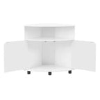 Meuble d'angle d'appoint Oahu miBasics avec lumières LED