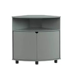Meuble d'angle d'appoint Oahu miBasics avec lumières LED