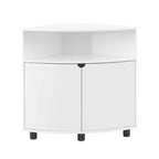 Meuble d'angle d'appoint Oahu miBasics avec lumières LED