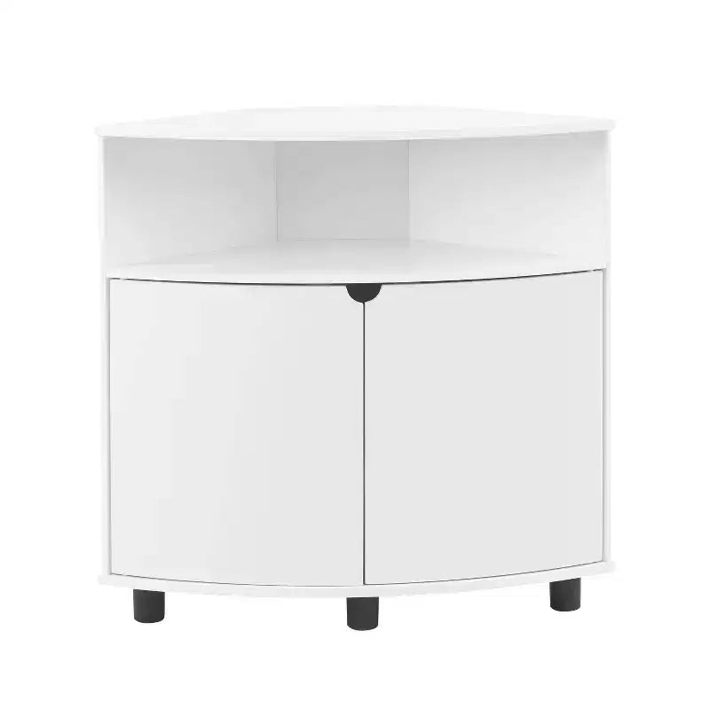 Meuble d'angle d'appoint Oahu miBasics avec lumières LED
