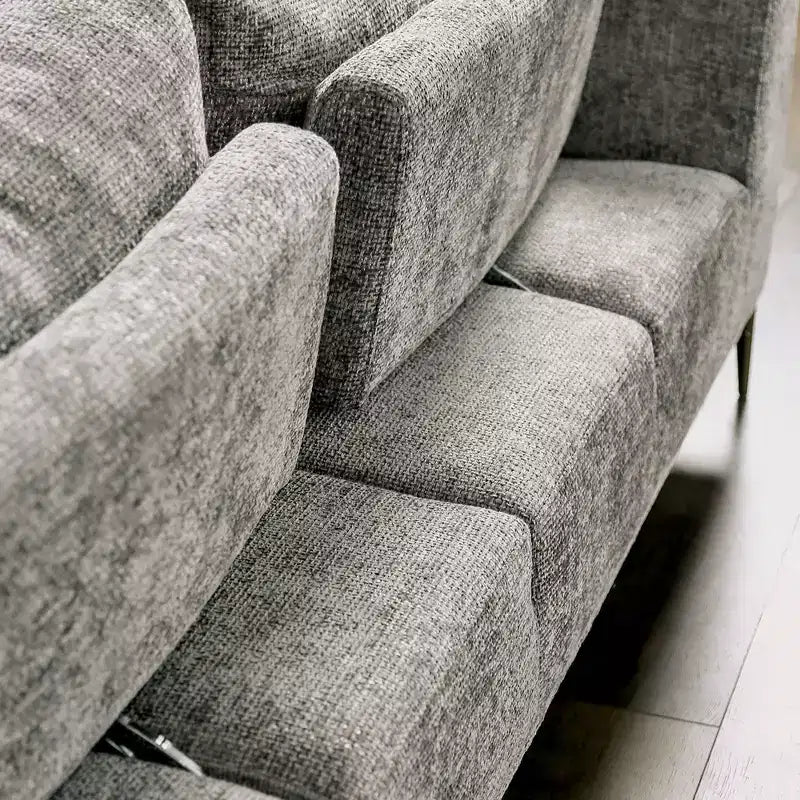 MAISONS : Intérieur + Extérieur Canapé inclinable en chenille Tubera 81" avec coussin d'assise en T et dossier extensible